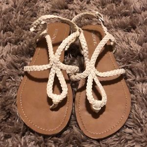 Braided Thong Strap Sandals